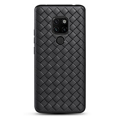 Coque Silicone Gel Motif Cuir Housse Etui H04 pour Huawei Mate 20 X 5G Noir