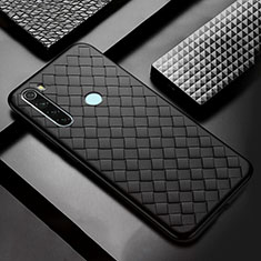 Coque Silicone Gel Motif Cuir Housse Etui H04 pour Xiaomi Redmi Note 8T Noir