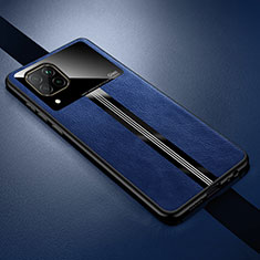 Coque Silicone Gel Motif Cuir Housse Etui L01 pour Huawei Nova 7i Bleu