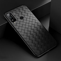 Coque Silicone Gel Motif Cuir Housse Etui pour Huawei Honor Play4T Noir