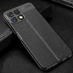 Coque Silicone Gel Motif Cuir Housse Etui pour Huawei Honor X30i Noir