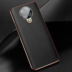 Coque Silicone Gel Motif Cuir Housse Etui pour Vivo Nex 3 Noir