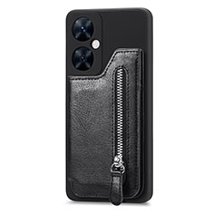 Coque Silicone Gel Motif Cuir Housse Etui S01D pour Huawei Nova 11i Noir