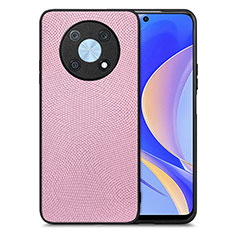 Coque Silicone Gel Motif Cuir Housse Etui S02D pour Huawei Enjoy 50 Pro Rose