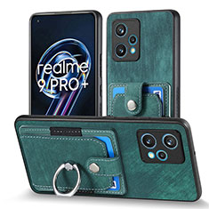 Coque Silicone Gel Motif Cuir Housse Etui SD1 pour Realme 9 4G Vert