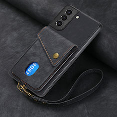 Coque Silicone Gel Motif Cuir Housse Etui SD1 pour Samsung Galaxy S24 5G Noir