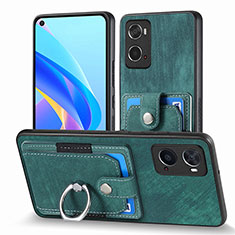 Coque Silicone Gel Motif Cuir Housse Etui SD2 pour Oppo A36 Vert