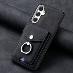 Coque Silicone Gel Motif Cuir Housse Etui SD2 pour Samsung Galaxy A34 5G Noir