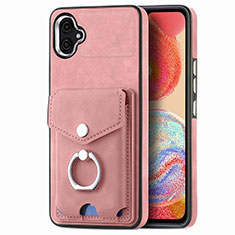 Coque Silicone Gel Motif Cuir Housse Etui SD3 pour Samsung Galaxy M04 Rose