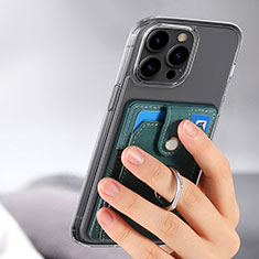 Coque Silicone Gel Motif Cuir Housse Etui SD7 pour Apple iPhone 15 Pro Max Vert