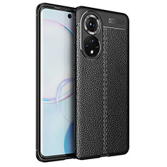 Coque Silicone Gel Motif Cuir Housse Etui WL1 pour Huawei Nova 9 Noir