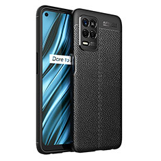 Coque Silicone Gel Motif Cuir Housse Etui WL1 pour Realme 8 5G Noir