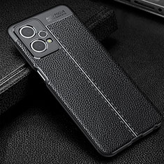 Coque Silicone Gel Motif Cuir Housse Etui WL1 pour Realme 9 Pro 5G Noir