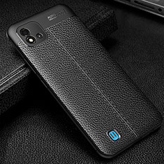 Coque Silicone Gel Motif Cuir Housse Etui WL1 pour Realme C11 (2021) Noir