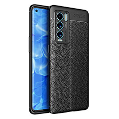 Coque Silicone Gel Motif Cuir Housse Etui WL1 pour Realme GT Master Explorer 5G Noir