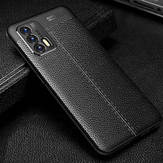 Coque Silicone Gel Motif Cuir Housse Etui WL1 pour Realme GT Neo 2T 5G Noir