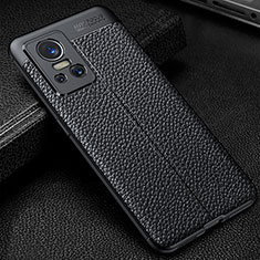 Coque Silicone Gel Motif Cuir Housse Etui WL1 pour Realme GT Neo3 5G Noir