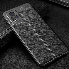 Coque Silicone Gel Motif Cuir Housse Etui WL1 pour Vivo Y73 (2021) Noir