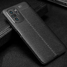 Coque Silicone Gel Motif Cuir Housse Etui WL1 pour Xiaomi Mi 11X Pro 5G Noir