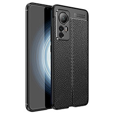 Coque Silicone Gel Motif Cuir Housse Etui WL1 pour Xiaomi Redmi K50 Ultra 5G Noir