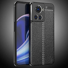 Coque Silicone Gel Motif Cuir Housse Etui WL2 pour OnePlus Ace 5G Noir