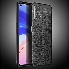 Coque Silicone Gel Motif Cuir Housse Etui WL2 pour Realme 9 5G Noir