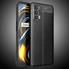 Coque Silicone Gel Motif Cuir Housse Etui WL2 pour Realme GT Neo 2T 5G Noir