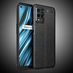 Coque Silicone Gel Motif Cuir Housse Etui WL2 pour Realme Narzo 30 5G Noir