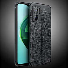 Coque Silicone Gel Motif Cuir Housse Etui WL2 pour Xiaomi Redmi 10 5G Noir