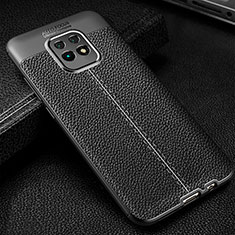 Coque Silicone Gel Motif Cuir Housse Etui WL2 pour Xiaomi Redmi 10X 5G Noir