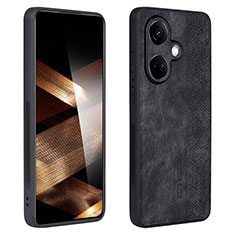 Coque Silicone Gel Motif Cuir Housse Etui YZ1 pour OnePlus Nord CE 3 5G Noir