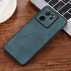 Coque Silicone Gel Motif Cuir Housse Etui YZ2 pour Xiaomi Mi 13T Pro 5G Vert