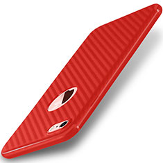Coque Silicone Gel Serge pour Apple iPhone 7 Rouge