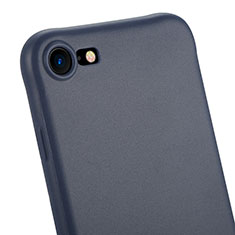 Coque Silicone Gel Souple Couleur Unie C01 pour Apple iPhone 7 Noir