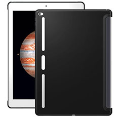 Coque Silicone Gel Souple Couleur Unie pour Apple iPad Pro 12.9 Noir