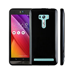 Coque Silicone Gel Souple Couleur Unie pour Asus Zenfone Selfie ZD551KL Noir