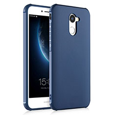 Coque Silicone Gel Souple Couleur Unie pour Huawei Enjoy 7 Plus Bleu