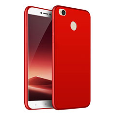 Coque Silicone Gel Souple Couleur Unie pour Huawei Honor 8 Lite Rouge
