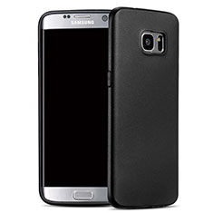 Coque Silicone Gel Souple Couleur Unie pour Samsung Galaxy S7 Edge G935F Noir
