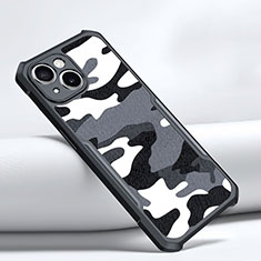 Coque Silicone Gel Souple Couleur Unie XD1 pour Apple iPhone 14 Plus Noir