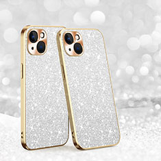 Coque Silicone Housse Etui Gel Bling-Bling AC1 pour Apple iPhone 13 Argent