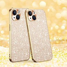 Coque Silicone Housse Etui Gel Bling-Bling AC1 pour Apple iPhone 14 Or