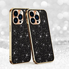 Coque Silicone Housse Etui Gel Bling-Bling AC1 pour Apple iPhone 14 Pro Noir