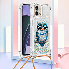 Coque Silicone Housse Etui Gel Bling-Bling avec Laniere Strap YB2 pour Motorola Moto G Stylus (2023) 4G Mixte