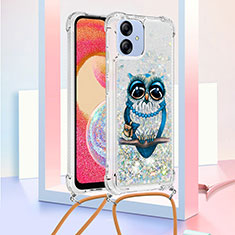 Coque Silicone Housse Etui Gel Bling-Bling avec Laniere Strap YB2 pour Samsung Galaxy A04E Mixte