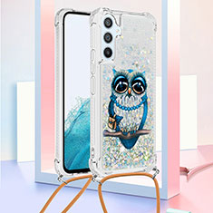 Coque Silicone Housse Etui Gel Bling-Bling avec Laniere Strap YB2 pour Samsung Galaxy A54 5G Mixte