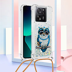 Coque Silicone Housse Etui Gel Bling-Bling avec Laniere Strap YB3 pour Xiaomi Mi 13T Pro 5G Mixte