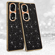 Coque Silicone Housse Etui Gel Bling-Bling GS1 pour Huawei Honor 70 Pro 5G Noir