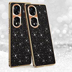 Coque Silicone Housse Etui Gel Bling-Bling GS1 pour Huawei Honor 70 Pro+ Plus 5G Noir