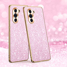 Coque Silicone Housse Etui Gel Bling-Bling GS1 pour Huawei Nova 10 Or Rose